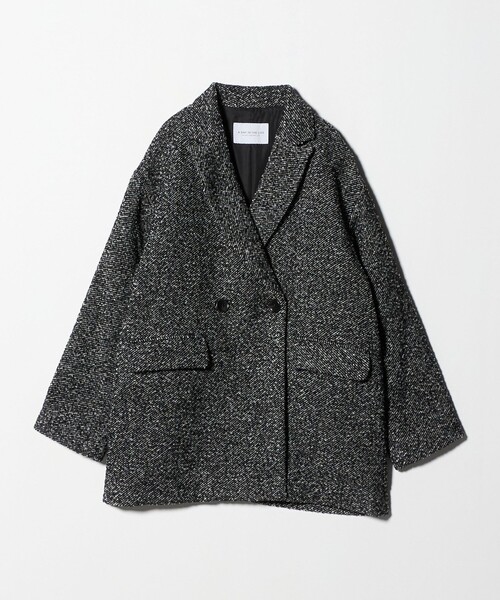 A DAY IN THE LIFE コート アウター ループ ツイードライク テーラード