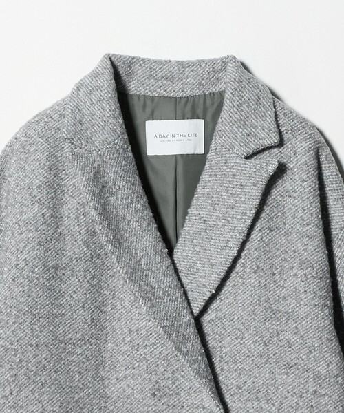 A DAY IN THE LIFE コート アウター ループ ツイードライク テーラード