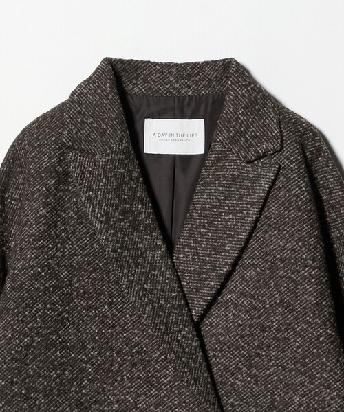 A DAY IN THE LIFE コート アウター ループ ツイードライク テーラード