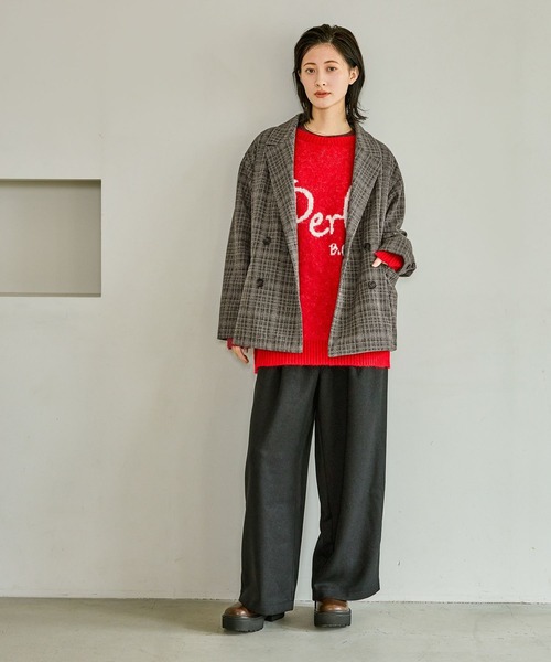 LAKOLE（ラコレ） ジャケット テーラードジャケット 起毛ダブル