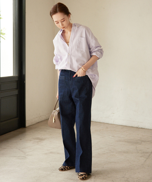 SLOBE IENA（スローブイエナ） 長袖シャツ FREE パープル系その他