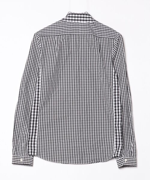FRED PERRY Black チェックシャツ Mサイズ 美品 FRED PERRY（フレッドペリー） チェック柄長袖シャツ X-SMALL ブラック