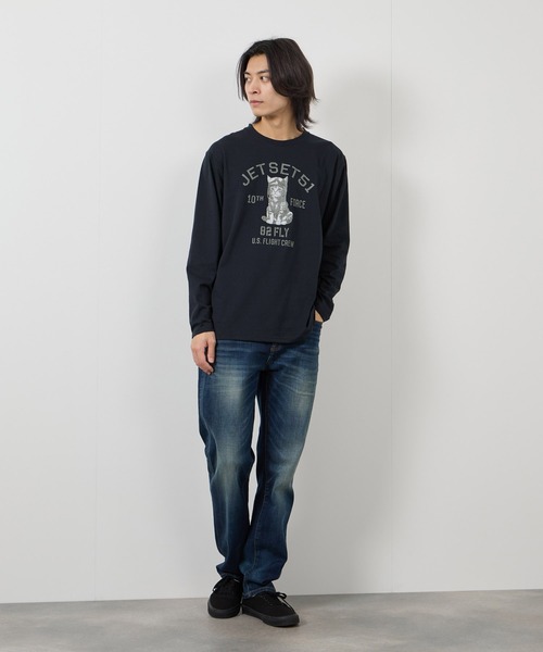 tシャツ T-GRAPHICS アニマルプリント長袖Tシャツ メンズ レディース