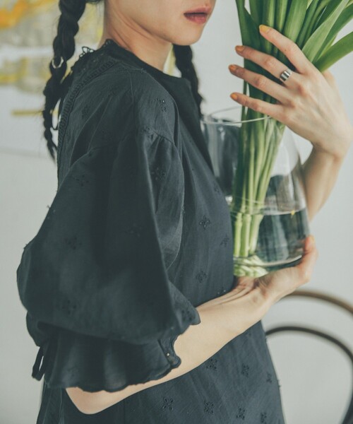 「Freada」 長袖ワンピース フリ- ブラック レディース_画像9