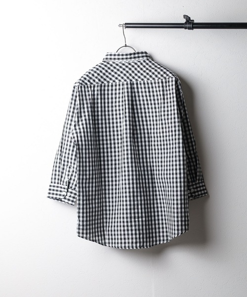 「ONE DAY KMC 」 7分袖シャツ M ブルー メンズ_画像4