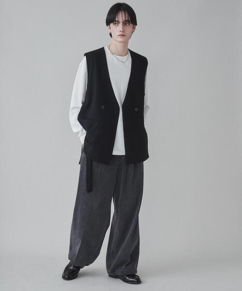 「LUCY」 ベスト LARGE ブラック メンズ_画像5