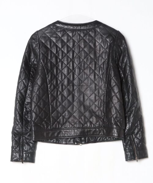 「RED SEAM」 レザーブルゾン ONE SIZE ブラック レディース_画像2