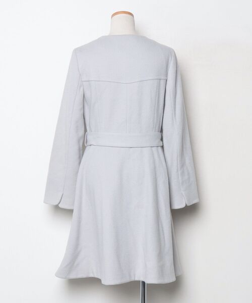 「CYNTHIA ROWLEY」 ノーカラーコート 3 グレー レディース_画像2