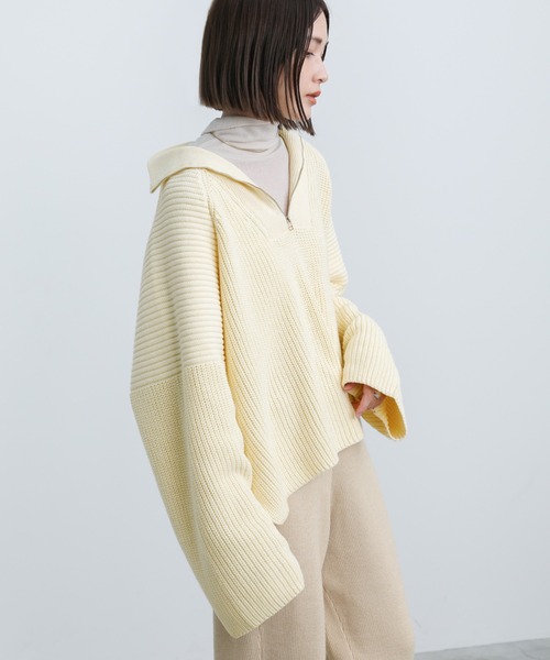 「select MOCA」 長袖ニット FREE アイボリー レディース_画像8