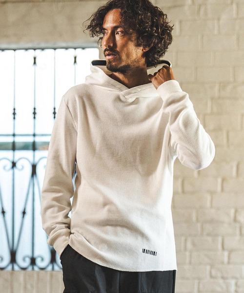 「felkod」 プルオーバーパーカー M ホワイト メンズ_画像7