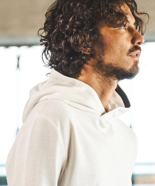 「felkod」 プルオーバーパーカー M ホワイト メンズ_画像8