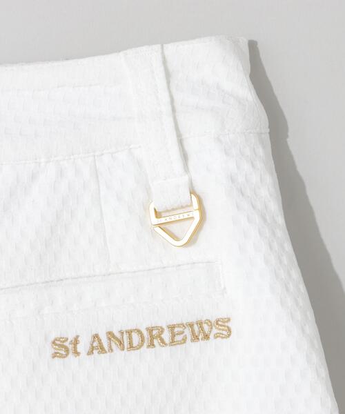 St ANDREWS スカート 「St ANDREWS」サッカージオメトリックジャガード