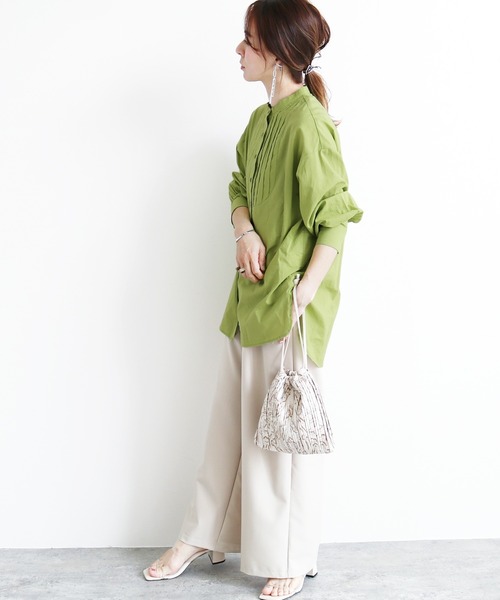 「reca」 長袖チュニック M ベージュ レディース_画像3