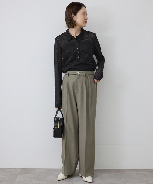 SLOBE IENA（スローブイエナ） tシャツ レースエリツキロンT