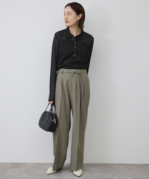 SLOBE IENA（スローブイエナ） tシャツ レースエリツキロンT