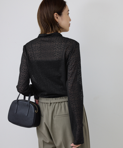 SLOBE IENA（スローブイエナ） tシャツ レースエリツキロンT