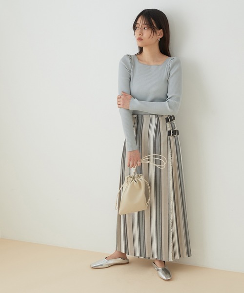 「ADAM ET ROPE'」 フラットパンプス 23.5cm ブラック レディース_画像6