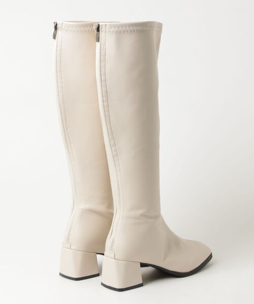 「FILLOU」 ロングブーツ 38 ホワイト レディース_画像2