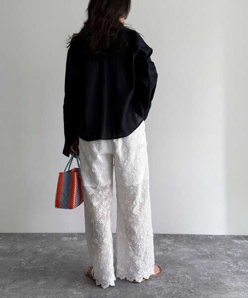 「fredy emue」 イージーパンツ 38 ブラック レディース_画像5