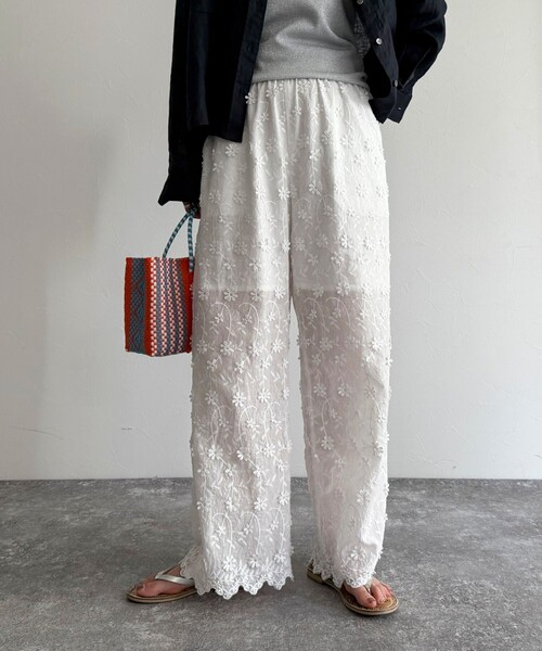 「fredy emue」 イージーパンツ 38 ブラック レディース_画像6