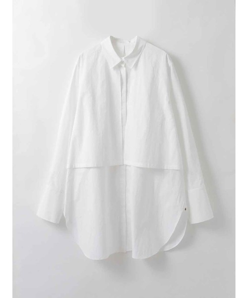 HER. ブラウス シャツ レイヤードデザインシャツ レディース