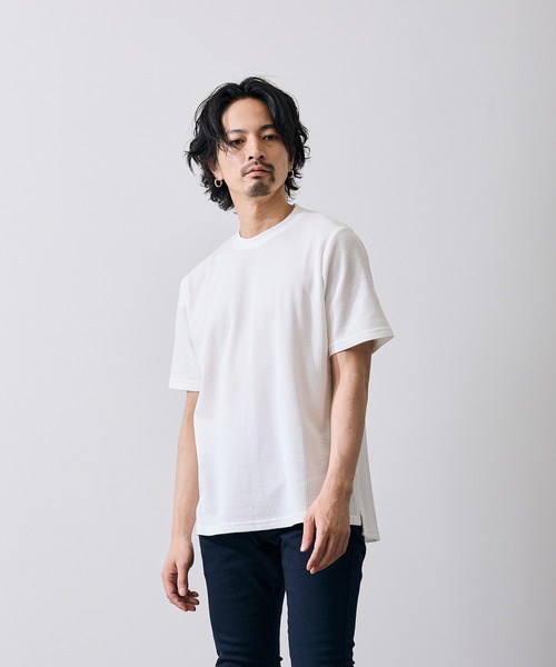 improves（インプローブス） tシャツ ワッフル クルー ネック 半袖T