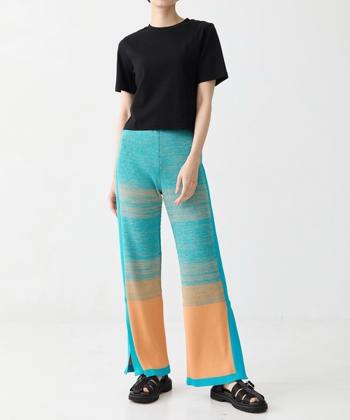 「CITY TOKYO」 イージーパンツ 1 ラベンダー レディース_画像2