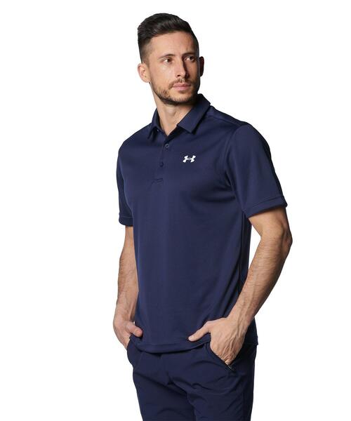 UNDER ARMOUR（アンダーアーマー） 半袖ポロシャツ M ネイビー メンズ 
