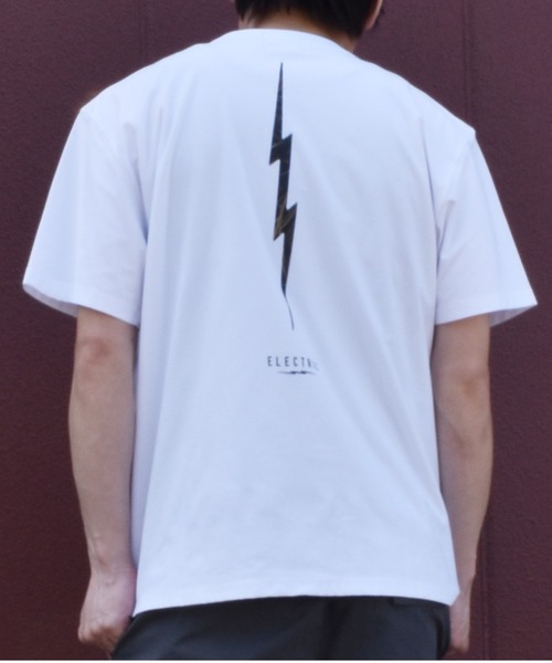 キープキャスト　DRT ELECTRIC エレクトリック　tシャツ ホワイト ELECTRIC（エレクトリック） tシャツ 「ムラサキスポーツ限定