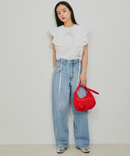 「ADAM ET ROPE'」 フラットパンプス 23.5cm ブラック レディース_画像6
