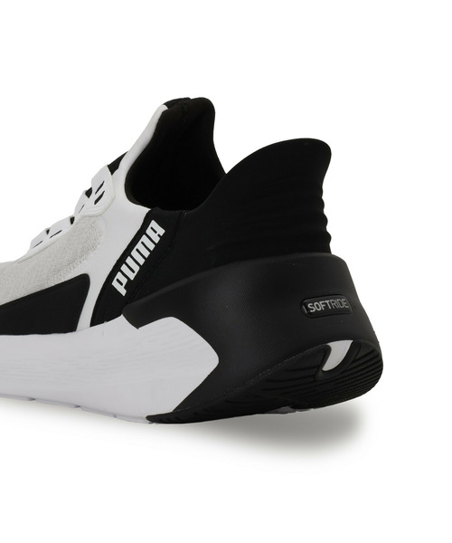 「PUMA」 ローカットスニーカー 24.0cm ホワイト×ブラック メンズ_画像3