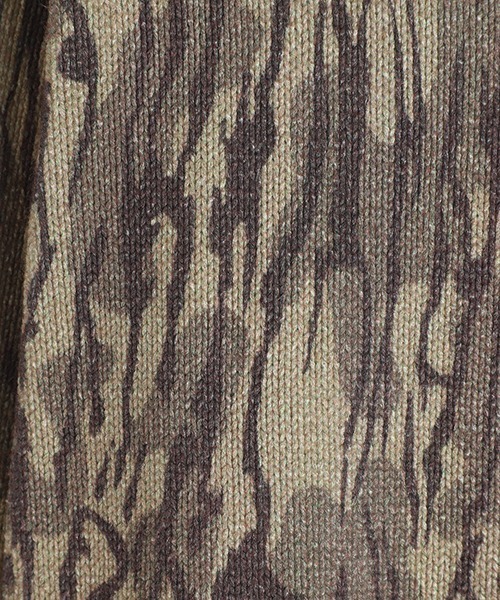 BoTT（ボット） セーター ニット BOTT / ボット：Camo Printed Knit