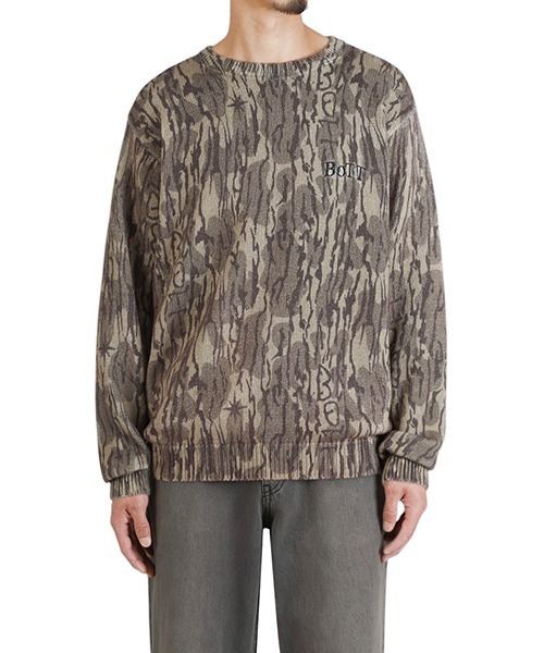 BoTT（ボット） セーター ニット BOTT / ボット：Camo Printed Knit