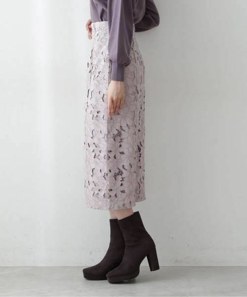 「PROPORTION BODY DRESSING」 タイトスカート MEDIUM ブラウン レディースの画像