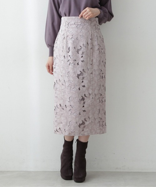「PROPORTION BODY DRESSING」 タイトスカート MEDIUM ブラウン レディースの画像