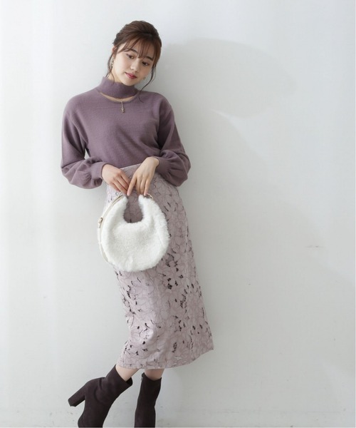 「PROPORTION BODY DRESSING」 タイトスカート MEDIUM ブラウン レディースの画像