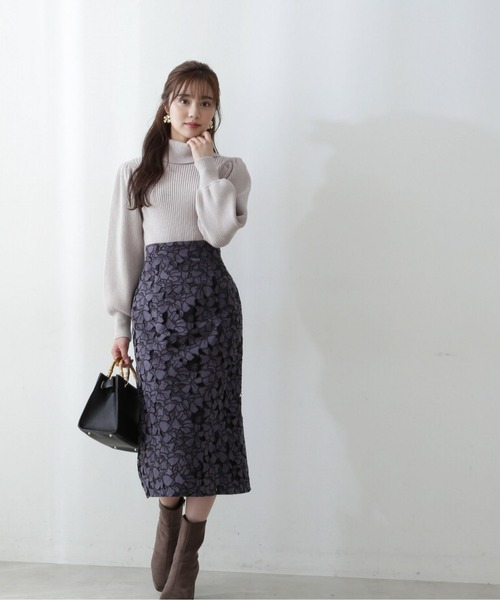 「PROPORTION BODY DRESSING」 タイトスカート MEDIUM ブラウン レディースの画像