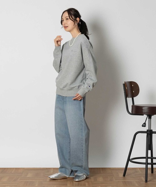 「Champion」 スウェットカットソー X-LARGE キナリ レディース_画像7
