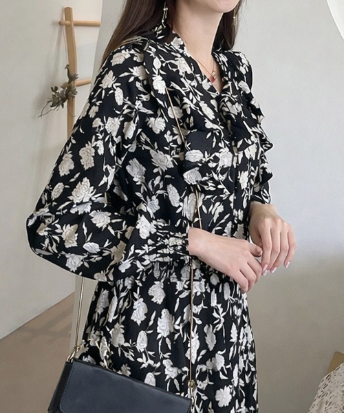 ワンピース 花柄シフォンロングワンピース : ZOZOTOWN Yahoo!店 - 通販