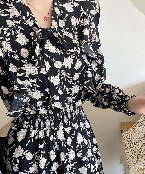 ワンピース 花柄シフォンロングワンピース : ZOZOTOWN Yahoo!店 - 通販