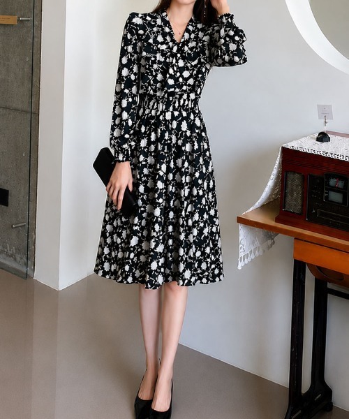 ワンピース 花柄シフォンロングワンピース : ZOZOTOWN Yahoo!店 - 通販