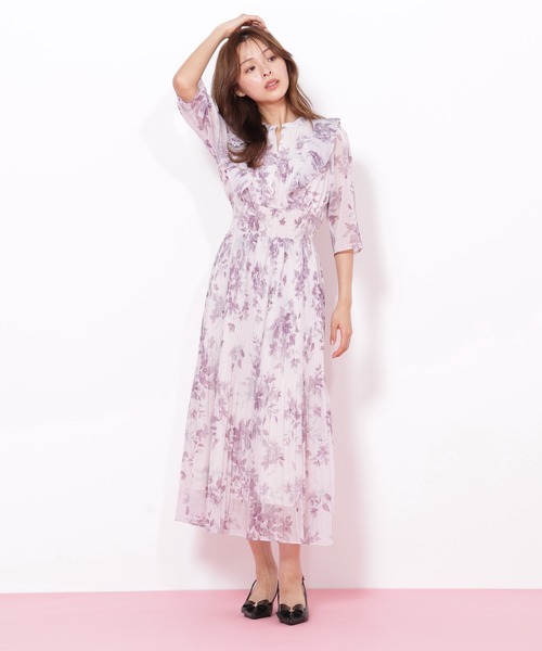 「JILL by JILL STUART」 7分袖ワンピース FREE グリーン系その他 レディースの画像
