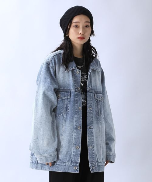 「JEANASIS」 デニムジャケット FREE ブルー レディース_2