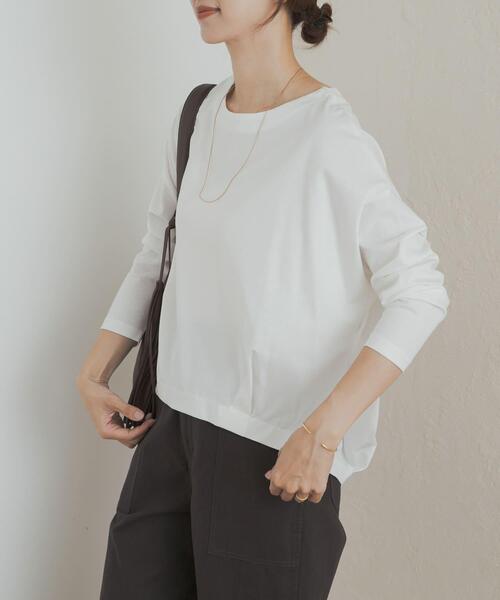 「URBAN RESEARCH DOORS」 長袖カットソー MEDIUM ネイビー レディース_画像7