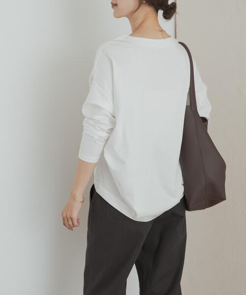 「URBAN RESEARCH DOORS」 長袖カットソー MEDIUM ネイビー レディース_画像8