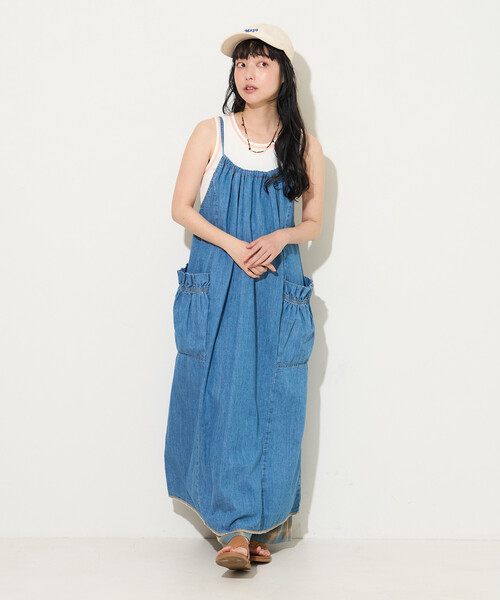 ワンピース SOMETHING × FREAK'S STORE/サムシング 別注 LOOSE FRILL ONEPIECE/フリルワンピース_15
