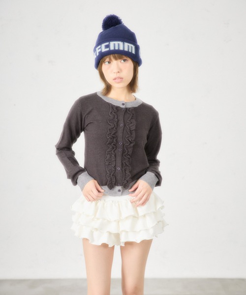 「FCMM」 カーディガン SMALL チャコールグレー レディース_画像2