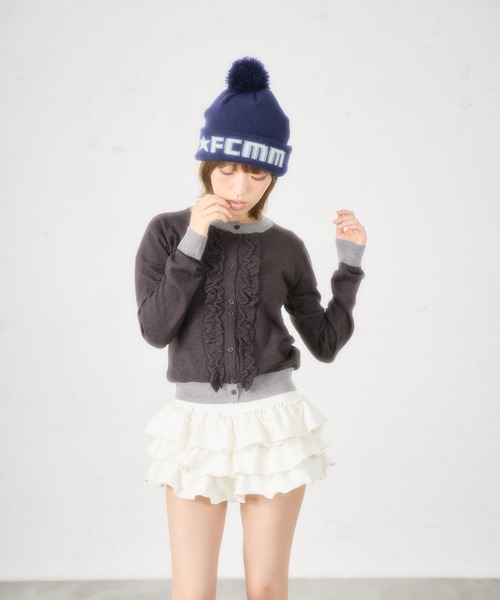 「FCMM」 カーディガン SMALL チャコールグレー レディース_画像3