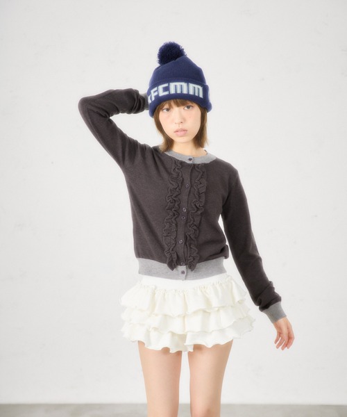 「FCMM」 カーディガン SMALL チャコールグレー レディース_画像4