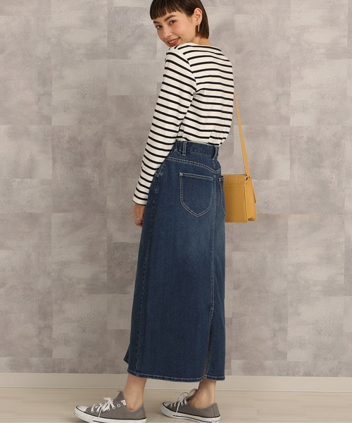 「PREFERIR」 デニムスカート SMALL ダークネイビー レディース_画像3